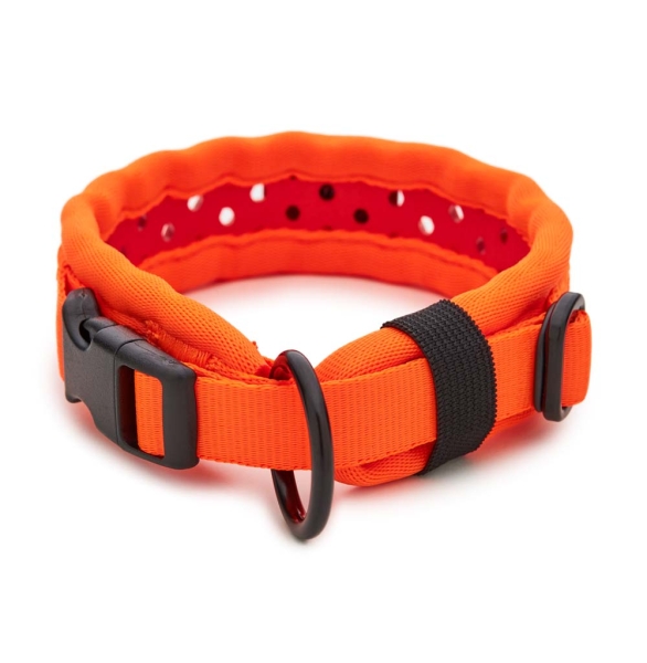 SOFTY Halsband | Länge: 25-31cm | Breite: 2,8cm | Farbe: orange/rot